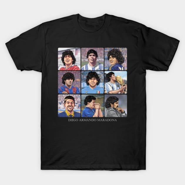 Diego Maradona Forever T-Shirt by CsrJara / Perronegro Clothing